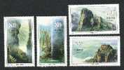 China 2002-19 Yandang Mountain Stamps Rock Lake Geese Waterfall - Water