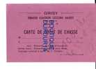 CHASSE GAIGNON-LECLERC-BAERT / GRISY ( Calvados (14 ) Carte D´Invitation... - Autres & Non Classés