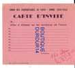 CHASSE / UNION Des PROPRIÉTAIRES De SASSY 1952-1953 ( Calvados (14 ) Carte D'Invitation... - Other & Unclassified