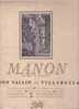 Ninon Vallin & Miguel Villabella  Manon  .33 Tours - Opéra & Opérette