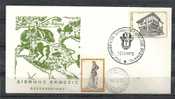 GREECE ENVELOPE (0077)   INTERNATIONAL EXHIBITION OF THESSALONIKI -  ATHENS   2.9.75 - Postembleem & Poststempel