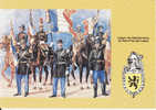 CARTE FEUILLET GENDARMERIE NATIONALE LEGION DE GENDARMERIE DU NORD PAS-DE-CALAIS UNIFORMES MILITARIA - Politie & Rijkswacht