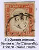 Sardegna-061 - Sassone: N. 16a (o) - Privo Di Difetti Occulti. - Sardinien
