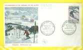 1962 Championnats Du Monde De Ski Oblitération 1er Jour 27/01/1962 Tp 1327 - Storia Postale