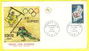 1964 Jeux Olympiques De Tokyo 1er Jour 04/07/1964 Tp 1428 - Storia Postale
