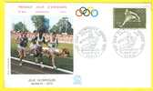 1972 Jeux Olympiques Munich - Tp 1722 Oblitération 1er Jour 08/07/1972 Paris / Athlétisme Courses De Haies - Covers & Documents