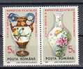 Romania 1991 / Expo Romania - China / 2 Val - Se Tenant - Unused Stamps