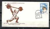 GREECE ENVELOPE (0107) 33rd WORLD CHAMPIONSHIP OF WEIGHTLIFTING -  THESSALONIKI  3.11.79 - Maschinenstempel (Werbestempel)