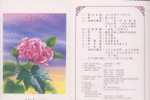 Folder Taiwan 1988 Flower Stamps Hibiscus Camellia Lily Flora Plant (4-4) - Ongebruikt