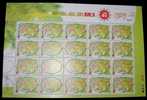 2001 Zodiac Stamps Sheet - Leo Of Fire Sign - Astrology