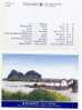 Folder Taiwan 2003 Scenery Stamps Bridge Park Terrace Dragon Boat Landscape Rock - Neufs