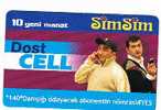 AZERBAIJAN  - AZERCELL   RECHARGE GSM   -  SIMSIM: DOST CELL  - USATA° (USED)  - RIF. 297 - Azerbaigian
