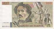 - FRANCE - BILLETS - 100 F - DELACROIX - 1983 - N° 664941 - N . 68 - - 100 F 1978-1995 ''Delacroix''