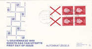 Ned. FDC Automaarzegels PB 9a   29-1-1969 - Booklets & Coils