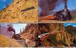 TRAIN "The High Line Between Durango Et Silverton (Colorado) - Lot De 5 Cartes Postales Neuves - Chemin De Fer