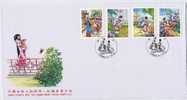 FDC 1998 Red Chamber Dream Stamps Book Garden Butterfly Novel Flower Bonsai Pavilion - Wines & Alcohols