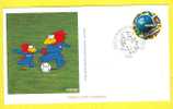 1998 France 98 Football MASCOTE - Oblitération 1er Jour 28/02/1998 - Tp 3140 - Brieven En Documenten