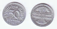 Germany 50 Pfennig 1922 D - 50 Renten- & 50 Reichspfennig