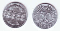 Germany 50 Pfennig 1922 E - 50 Rentenpfennig & 50 Reichspfennig