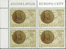 AX0061 Yugoslavia 1983 Europa Nobel MEDALS Block MNH - 1983