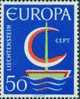 AX0218 Liechtenstein 1966 Europa Sailing 1v MNH - 1966