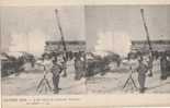 CARTE POSTALE GUERRE 1914 VUE  STEREO  L´Artillerie De Forteresse Française - Cartoline Stereoscopiche