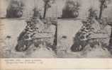 CARTE POSTALE GUERRE 1914 VUE STEREO Troupes Belges Dans Les Tranchées - Stereoscopische Kaarten