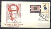 GREECE ENVELOPE  (A 0331)  20 YEARS SINCE DEATH OF GREAT NIKOS KAZANTZAKIS   -  HERAKLEIO  26.10.77 - Postembleem & Poststempel