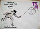 1988 SEOUL OLYMPIC GAMES FENCING FECHTEN COVER ZITA FUNKENHAUSER - Escrime