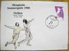 1988 SEOUL OLYMPIC GAMES FENCING FECHTEN COVER - Fencing