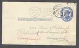 United States Postal Stationery Ganzsache Entier 1 C McKinley WILKINSBURG Pa. 1911 To Meyersdale Pa. Readressed Rockwood - 1901-20