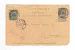 234/16 -  DESTINATIONS - Entier Postal Armoiries + TP Dito CHARLEROI Station 1896 Vers PUERTO PRINCIPE Isla De CUBA - AK [1871-09]