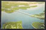 USA - Grand Glaize Bridge, Lake Ozarks Missouri, MO Panoramic Aerial View  Ca.1940s Linen Postcard - Other & Unclassified