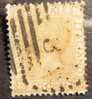 1877 N. 28 VITTORIO EMANUELE II Effige 20 Cent Ocra Arancio - Annullo Numerale A Barre N. 3 - Usados