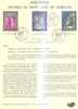 50284)bollettino Illustrativo ANDORRA FRANCESE Emissione Francobolli Retable S.j.caselles Con Francobolli+annullo F.d.c. - Used Stamps