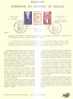 50287)bollettino Illustrativo ANDORRA FRANCESE Emissione Francobolli Omaggio Gen.de Gaule Con Francobolli+annullo F.d.c. - Used Stamps