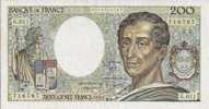 - FRANCE - BILLETS - 200 F - MONTESQUIEU - 1982 - N° 716767 - G . 011 - - 200 F 1981-1994 ''Montesquieu''