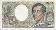 - FRANCE - BILLETS - 200 F - MONTESQUIEU - 1992 - N° 343885 - F . 142 - - 200 F 1981-1994 ''Montesquieu''