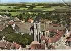 CPSM VILLENEUVE LA GUYARD (Yonne) - En Avion Au Dessus De .... L´église Saint Germain - Villeneuve-la-Guyard