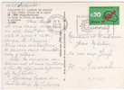 Timbre Yvert N° 1719 / CP, Carte , De Eze Alpes Maririmes Du 24/9/73 , 2 Scans - Cartas & Documentos