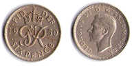 Six Pence GEORGIUS VI 1950 - Other & Unclassified