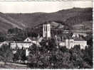 Carte Postale 81. Dourgne  Et L'abbaye D'En Calcat  Trés Beau Plan Coupure Sur Le Coté - Dourgne