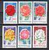 Romania 1970 / Roses / 6 Val. - Rosas