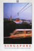 Singapour.  Cable Car Allant A Sentosa Island Passant Au Dessus Du Port. 1 Cp Neuve - Funiculares
