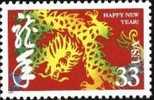 2000 USA Chinese New Year Zodiac Stamp - Dragon #3370 - Año Nuevo Chino