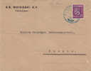 Finlande - Lettre De 1950 - Oblitération Bleue - Covers & Documents