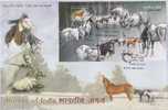 Horses Of India, Horse, Animal, MS On FDC, 200 Print Only, India - Covers & Documents