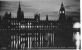 9746    Regno  Unito   London  Houses Of  Parliament  & Big  Ben  By  Night   NV  (scritta) - Houses Of Parliament