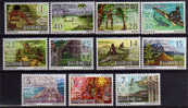 Papouasie. Serie Definitive 1973.  11 T-p Neufs **  Yvert 242/52 ) Volcan Mt Bagana. Cote 13.10 € - Volcans
