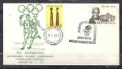 GREECE ENVELOPE   (A  0353)   XII WINTER OLYMPIC GAMES INSBROUK  "DELIVERY FLAME"  -  ATHENS   30.1.76 - Maschinenstempel (Werbestempel)